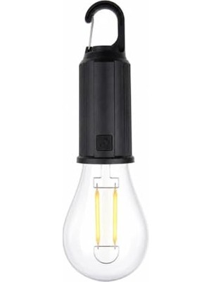 aklow akyoleticaret Type C Şarjlı Kamp Lambası Solar Şarj Destekli Taşınabilir LED Kamp Ampulü Sıcak Işık Modlu Askılı Acil Durum Çadır Lambası Outdoor Gece Lambası