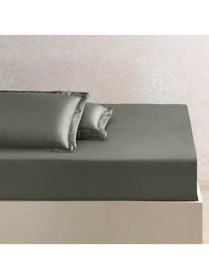 aklow akyoleticaret Tencel™ Lyocell Tek Kişilik Lastikli Çarşaf, Yeşil