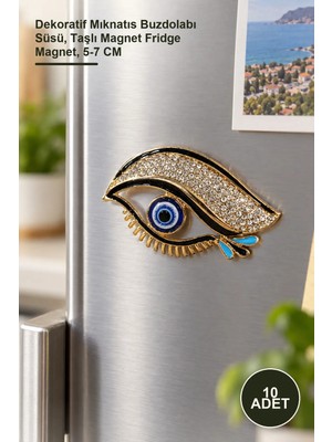 Yenilig 10 Adet Taşlı Magnet – Dekoratif Mıknatıs Buzdolabı Süsü, Taşlı Magnet Fridge Magnet, 5-7 cm