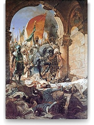 aklow akyoleticaret Fatih Sultan Mehmet Portresi Tablo 80X125 cm