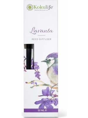 aklow akyoleticaret Lavanta Kokulu Reed Diffuser Oda Kokusu 50 Ml, Uzun Süre Kalıcı Ortam Kokulandırıcı, Çubuklu Oda Parfümü, Ev Ofis Banyo Dekoratif Koku Çözümü