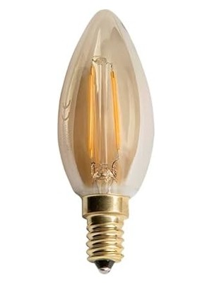 aklow akyoleticaret Rustik LED Ampul, 4 W, E14 Duylu, Amber Rengi, CT-4280