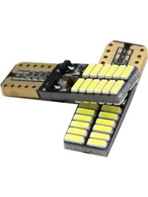 Mey İthalat Btm Otomotiv (685) T-10 Dipsiz 24 LED Canbuslı Park Ampulü 2 Adet