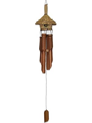 Mey İthalat Kuş Yuvası Bambu Rüzgar Çanı Balkon ve Bahçe Dekoru