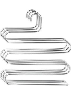 aklow akyoleticaret 5 Katlı Metal Pantolon ve Eşarp Askısı, 3 Adet