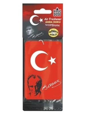 aklow akyoleticaret Asma Karton Koku Türk Bayrağı-Atatürk