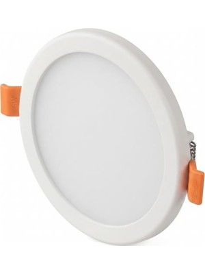 Mey İthalat Cata CT-5645 6W Plus Ayarlanabilir Delik Çaplı Sıva Altı LED Panel Armatür, Çerçevesiz Ince Tasarım Tavan Spot Lambası (1 Adet - Beyaz - 6400K)