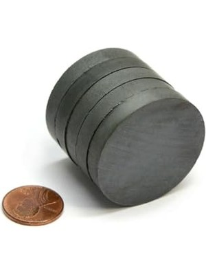 Mey İthalat Dünya Magnet 50 Adet 25X3 Büyük Yuvarlak Ferrit Mıknatıs Kokulu Taş Nişan Süsleme Mıknatısı