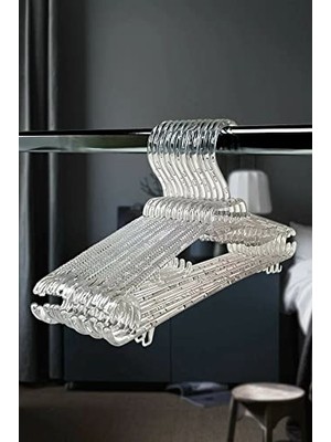 Mey İthalat Askıcı Kristal Askı Şeffaf Büyük Boy Elbise Askısı 24 ADETAA-OLG77217372131
