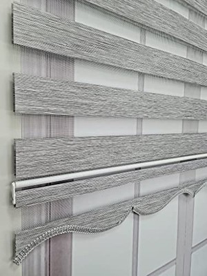 Trendexa Bambu Gri Stor Zebra Perde MZ495 180X200