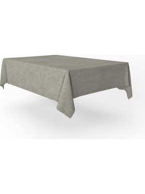Trendexa Kadife Dokulu Siyah Masa Örtüsü (Taş, 140X140)