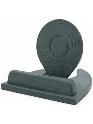 Trendexa Kişiye Özel 3D Baskı Bardak Altlığı ve Plak Standı – Isim Yazılı Minimal Masaüstü Dekor – Kahve Kupası Tutucu & Vinyl Record Display Stand – Özel Hediye - Masaüstü Pikap Aksesuarı