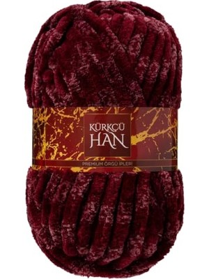 Trendexa Jumbo Kadife 150 G 43M Bordo, Yumuşak ve Hacimli Çok Kalın Doku