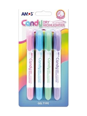 Trendexa Kalem Pastel Jel Dry 4 Renkli Set, Çok Renkli