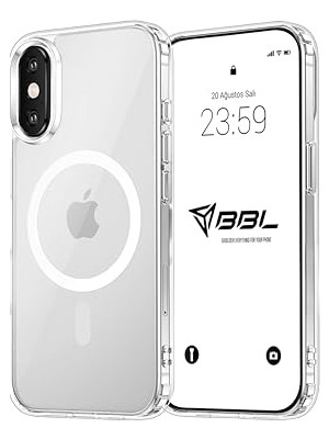 Trendexa iPhone Xs Max Için Kılıf Kamera Korumalı Magsafe ile Uyumlu Kablosuz Şarj Özellikli Şeffaf Telefon Kılıfı