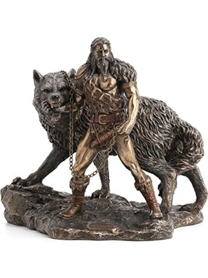 Trendexa Iskandinav Tanrısı Tyr ve Fenrir Bağlayıcı Heykeli