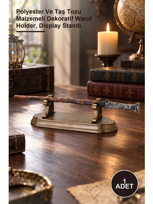 Yenilig 1 Adet Harry Potter Asa Standı – Polyester ve Taş Tozu Malzemeli Dekoratif Wand Holder, Display Standı