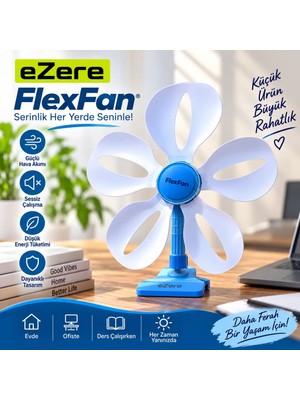 Ankaverse Ezere Flexfan Klipsli Elektirikli Vantilatör Ev Ofis Mini FAN-(5775)