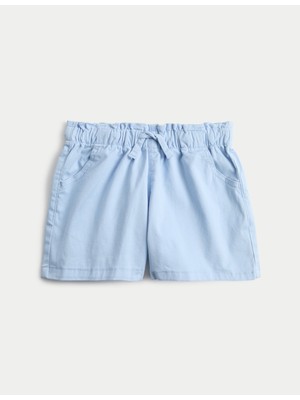 Marks & Spencer Esnek Belli Denim Şort (2-10 Yaş)