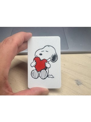 Bezos 3D Baskı Sevimli Köpek Desenli Dekoratif Banka Kartı Kılıfı