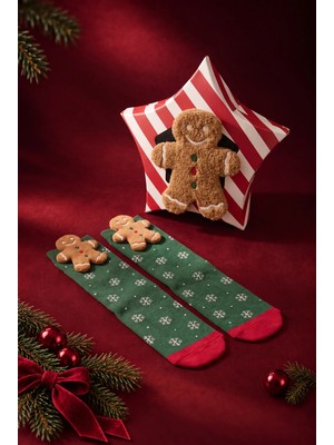 Katia & Bony Kadın Ginger Breadman Kutulu Yılbaşı Soket Çorap