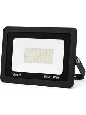 Venso 50W Slim LED Projektör IP66 Dış Mekan Beyaz Işık