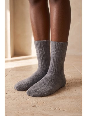 Katia & Bony Unisex Cool Havlu Soket Çorap Gri Melanj