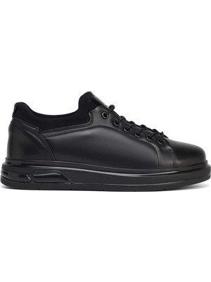 Tergan Siyah Hakiki Deri Erkek Sneaker - E26S1AY57936-A23