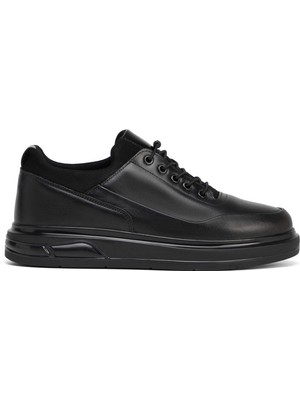 Tergan Siyah Hakiki Deri Erkek Sneaker - E26S1AY57939-A23
