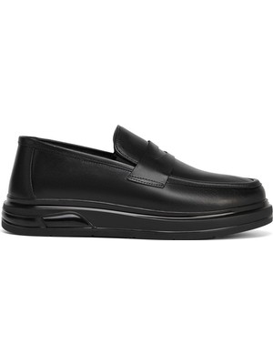 Tergan Siyah Hakiki Deri Erkek Sneaker - E26S1AY57940-A23