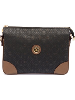 Tergan Bronz Print Kadın Çapraz Askılı Çanta - S26K1PR09090-R7P