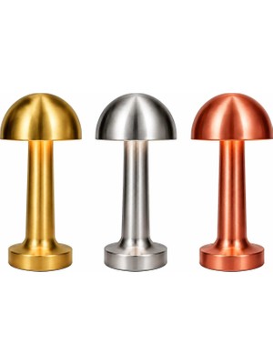 Orden Yaşam SILVER Şarjlı Masa Lambası Mantar Lamba