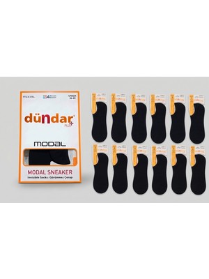Dündar Çorap Unisex Modal Görünmez Sneaker Çorap (36-40)