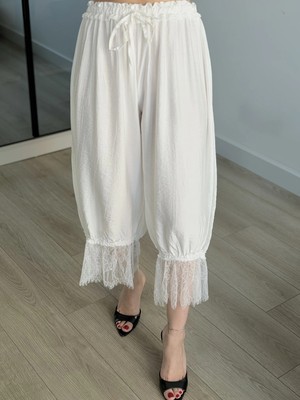 Roupas Collection Dantel Detay Şalvar Pantolon