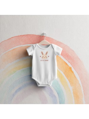 Igigi Collection Igıgı Collection Little Bunny Ingilizce Baskılı %100 Pamuk Unisex Bebek Zıbın