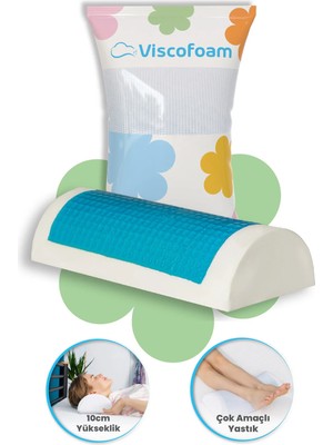 Viscofoam Çok Amaçlı D Model Jelli Horlama Visco Yastık - 42x18x10cm