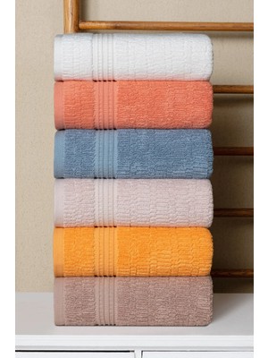 Bersay Tekstil Aura El Havlu Seti 6’lı Bambu Penye 50X90 cm – Emici, Yumuşak, Dayanıklı Havlu - Lüks - 1350 gr