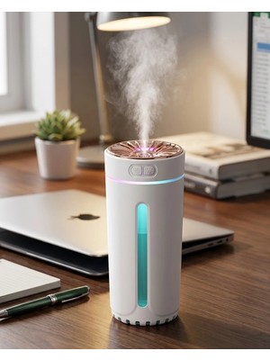 Astraltech Mini Araç Nemlendirici 5 Esans Hediyeli USB Işıklı Koku Difüzörü