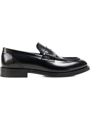 Fabrika Siyah Erkek Loafer Heıro-Saba