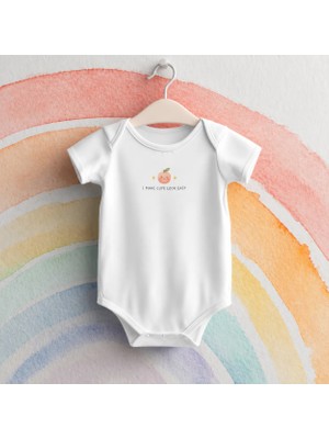 Igigi Collection Igıgı Collection I Make Cute Look Easy Tatlılık Bende Doğal Baskılı %100 Pamuk Bebek Zıbın