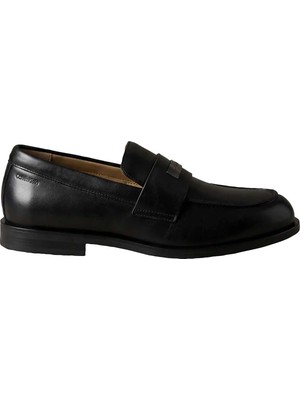 Calvin Klein Siyah Erkek Loafer Ess Rubber Loafer Hw Plaq Va Lth
