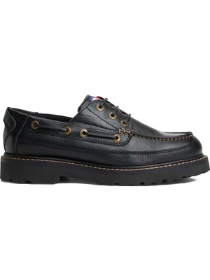 Tommy Hilfiger Siyah Erkek Casual Ayakkabı Archıve '01 Lth Shoe
