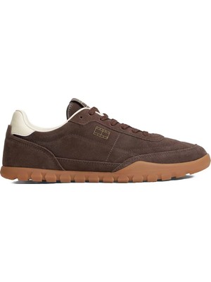 Tommy Hilfiger Kahverengi Erkek Sneaker Tommy Jeans Low Suede Runner