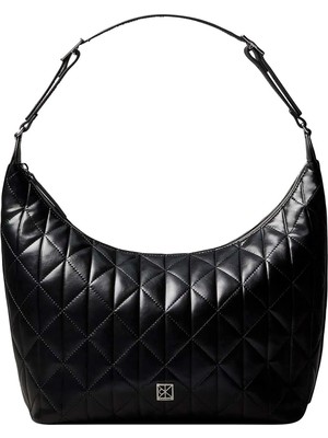 Calvin Klein Siyah Kadın Omuz Çantası Quılted Medıum Shoulder Bag