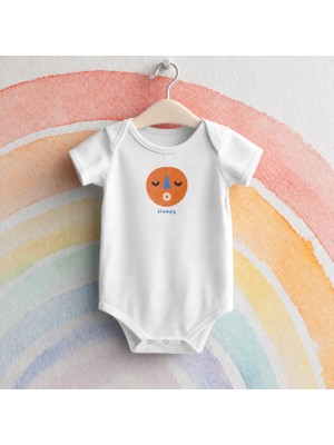 Igigi Collection Igıgı Sleepy Face Baskılı Bebek Zıbın