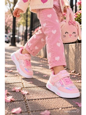 Minibonito **unisex Çocuk Sneaker – Işıklı Tabanlı Günlük Spor Ayakkabı (26-30 Numara Arası Işıklı)**