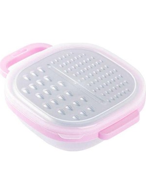 Tantitoni Kapaklı Düz  Hazneli Rende Pembe Küçük Rende