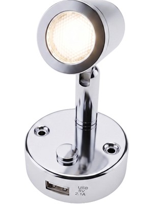 Babarvy Dokunmatik Döner Başlıklı Okuma Lambası (Silver)