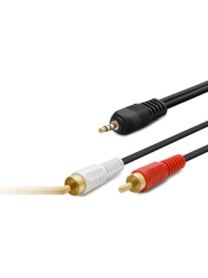 Skygo 3.5 mm To 2 Rca Kablo 1.5 M - Siyah HDX1024
