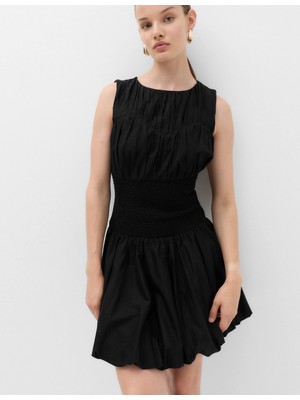 Marks & Spencer Saf Pamuklu Mini Elbise